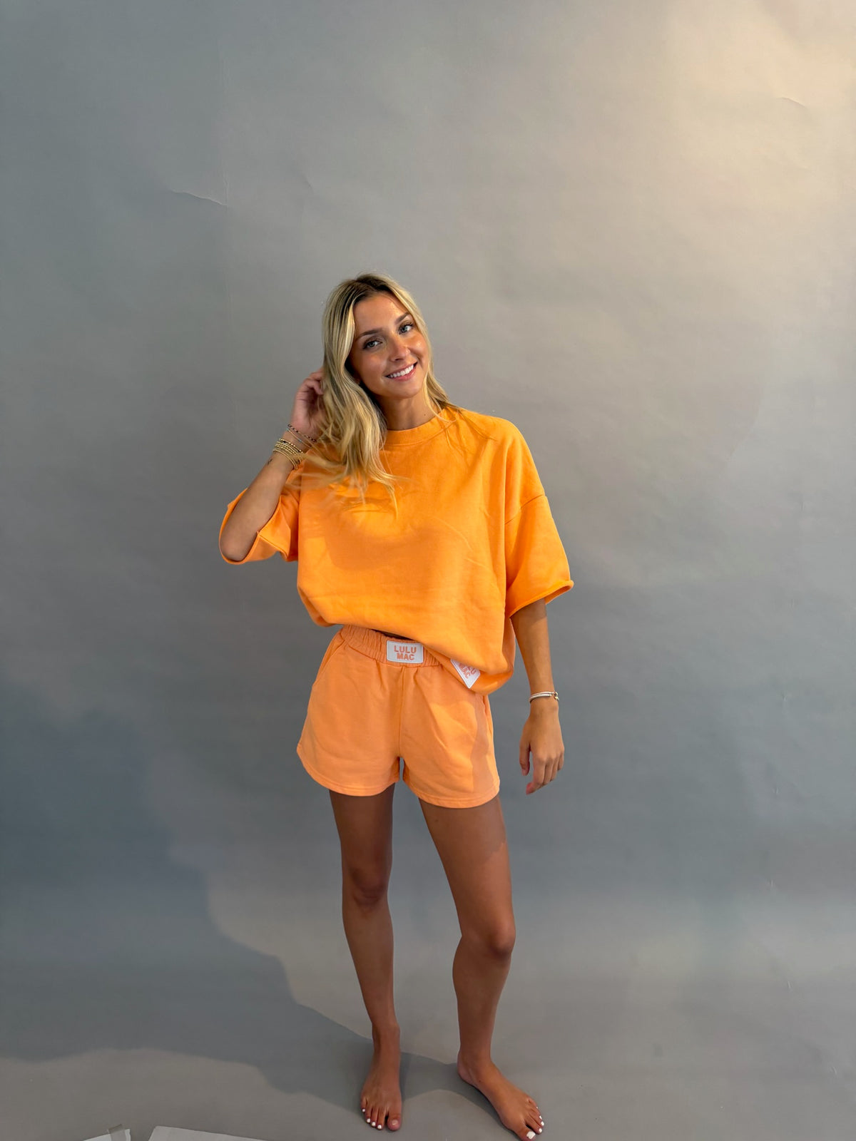 Terry Cloth Short Sleeve - Orange