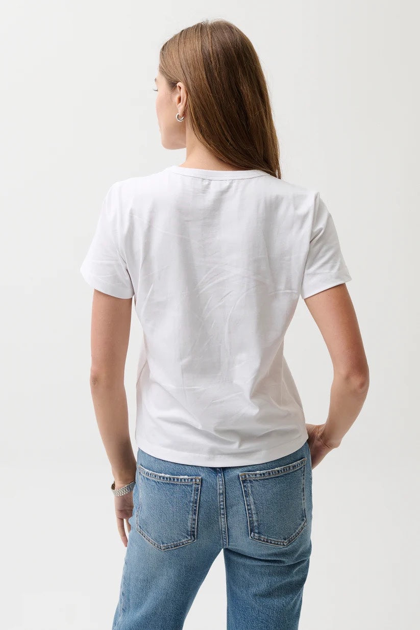 Alba Baby Tee in White