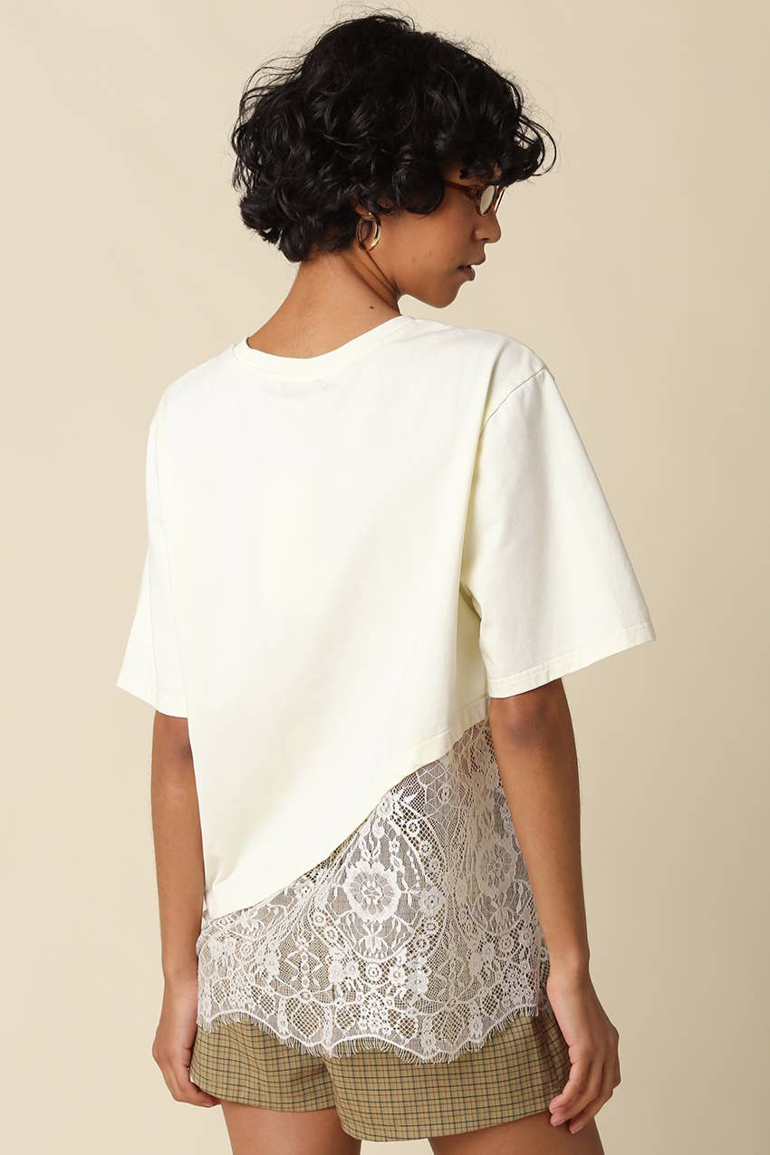 Camila Lace Hem Tee