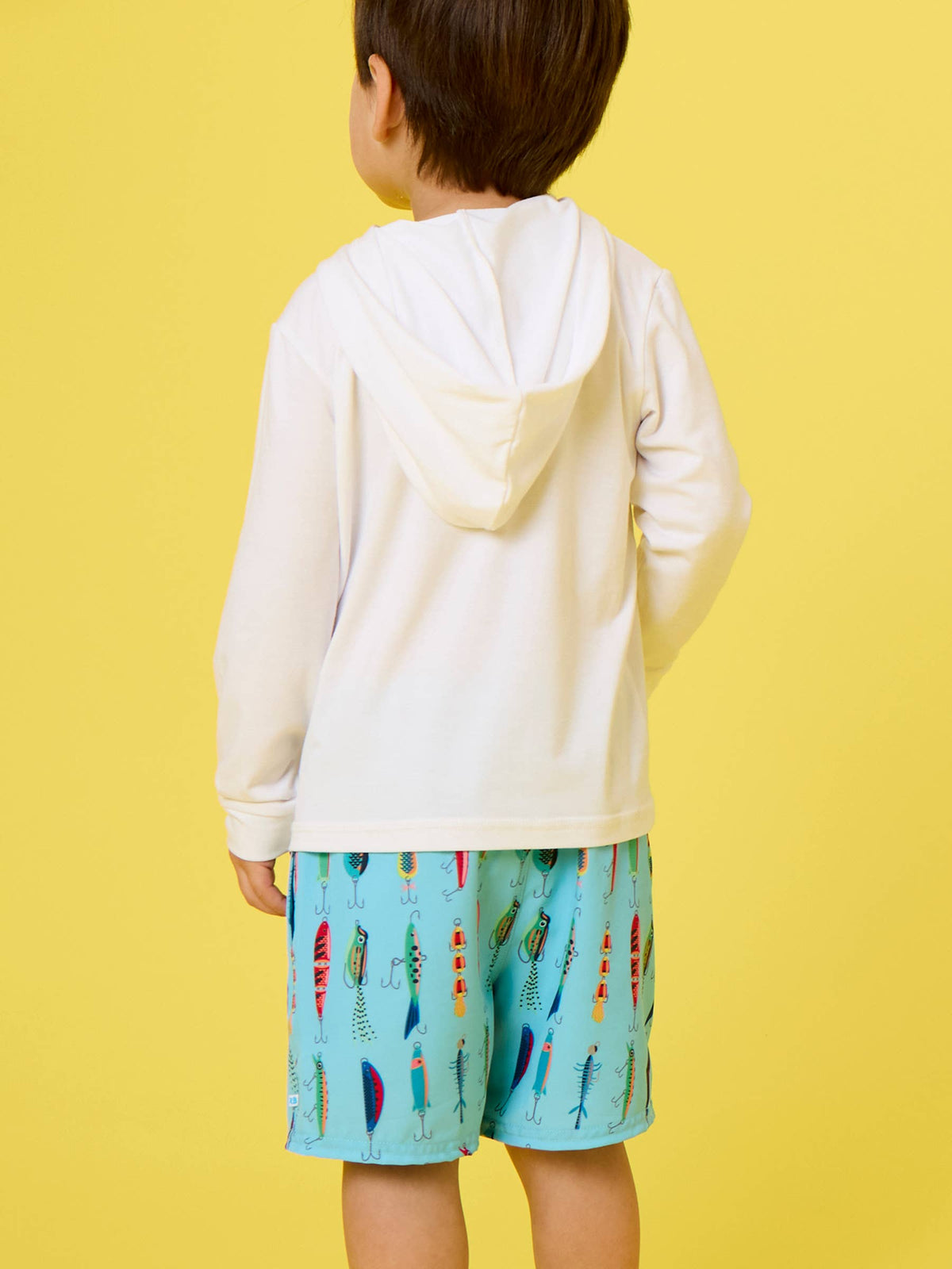 Boys Gone Fishin Performance Hybrid Swim Trunks