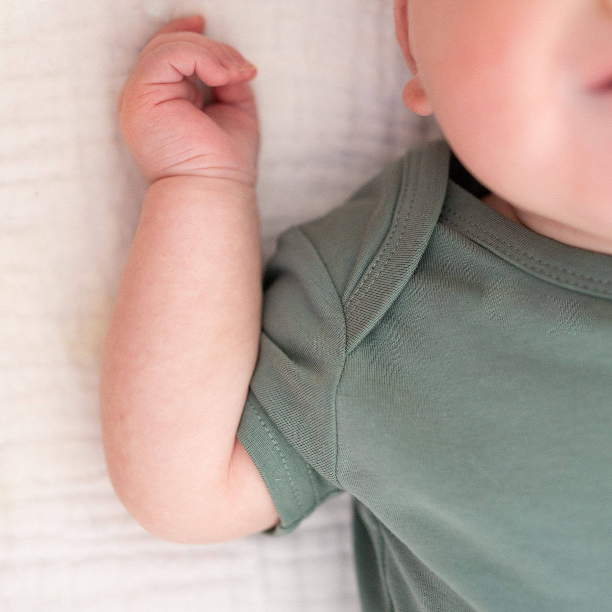Cotton Onesie – Basil Green