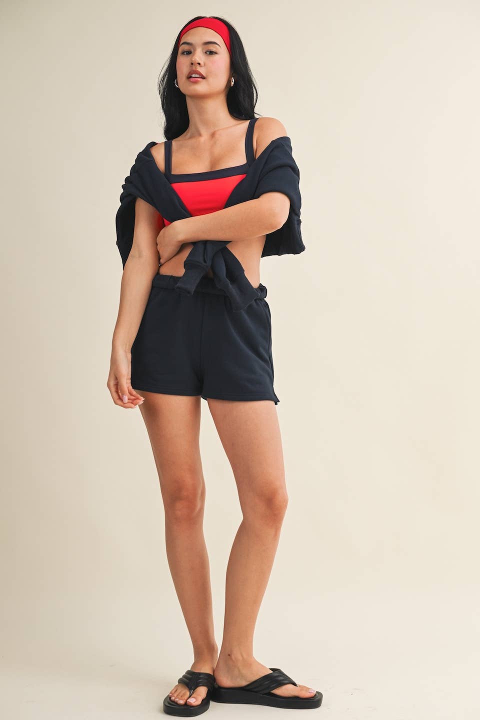 Contrast Block Sports Bra