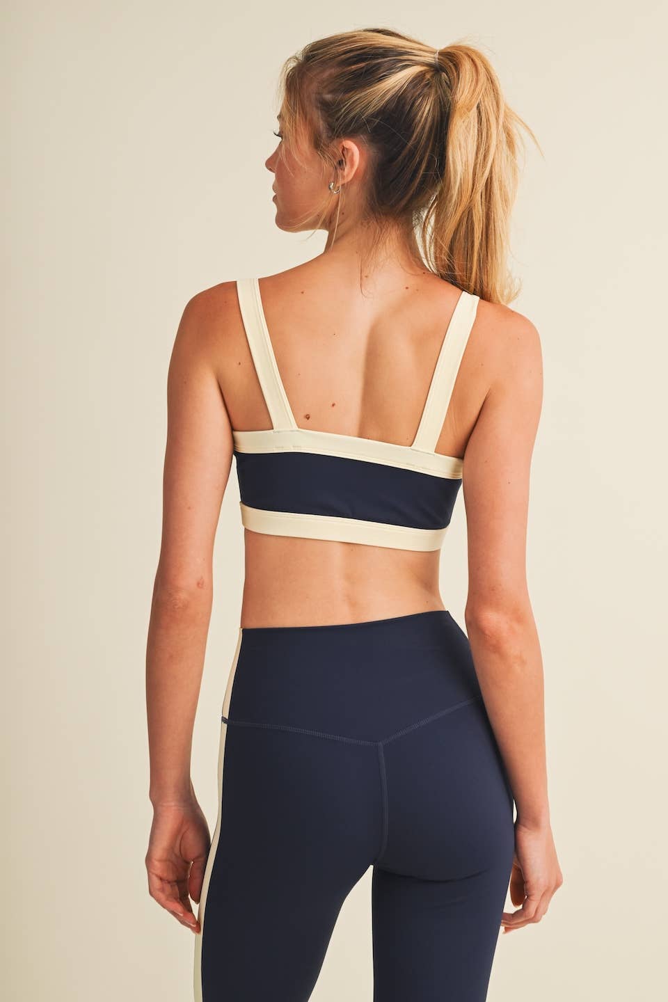 Contrast Block Sports Bra