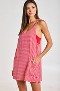Striped Active Dress Romper