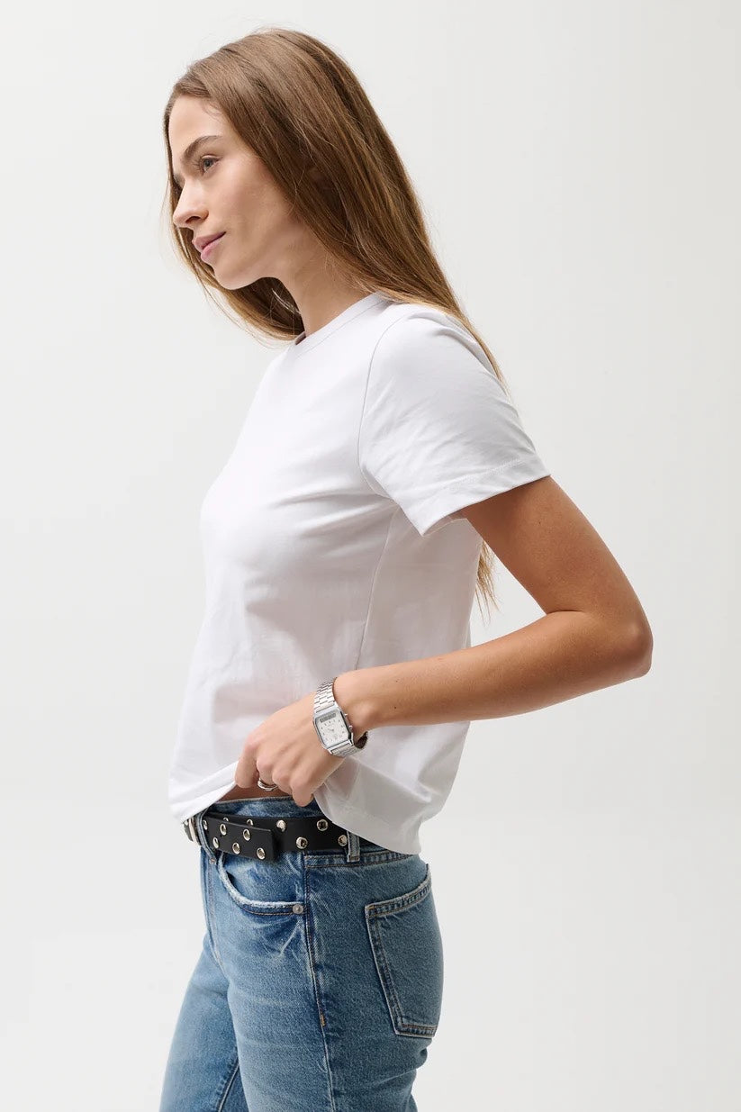 Alba Baby Tee in White