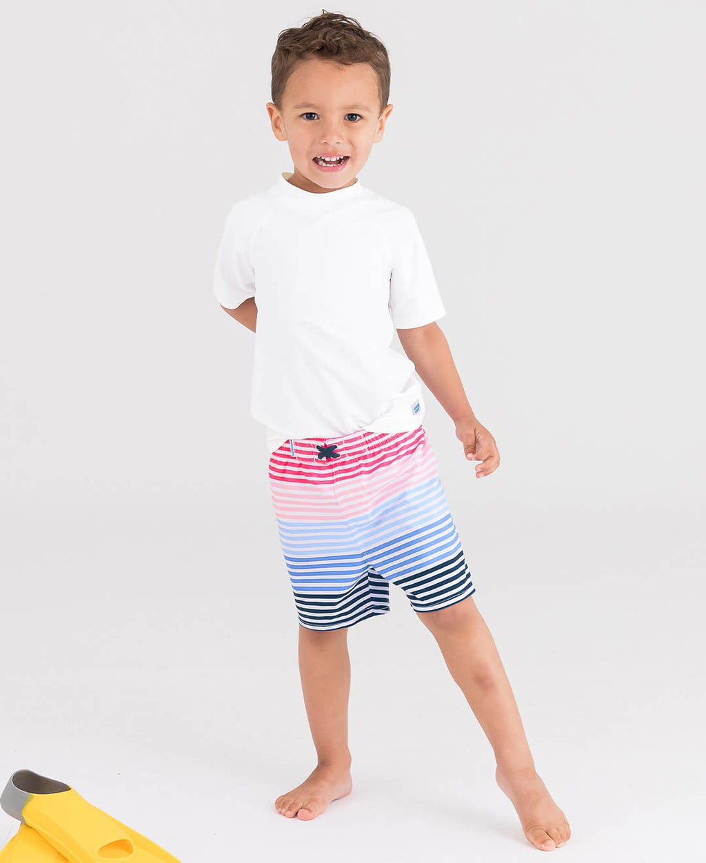 White Short Sleeve Swim Shirt