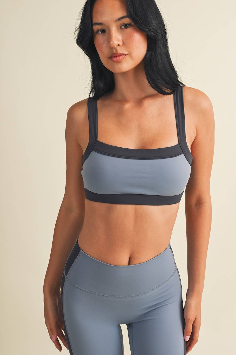 Contrast Block Sports Bra