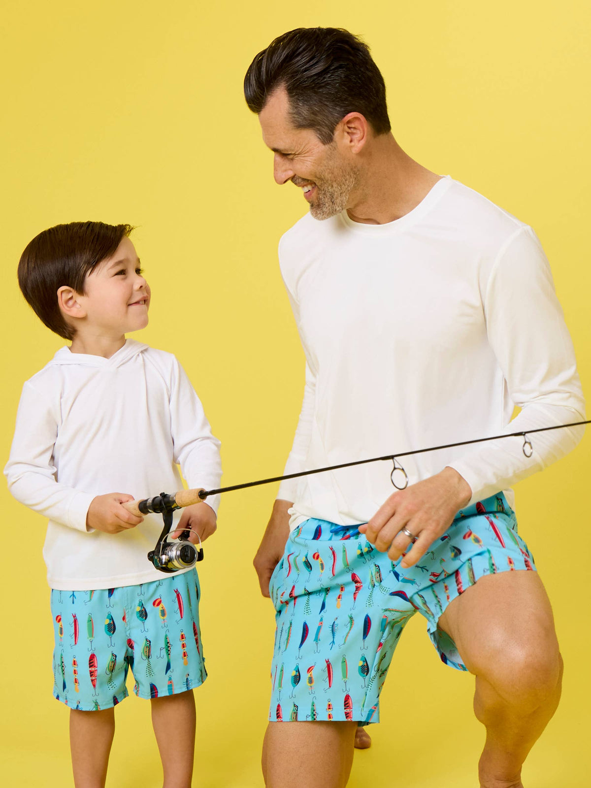 Boys Gone Fishin Performance Hybrid Swim Trunks