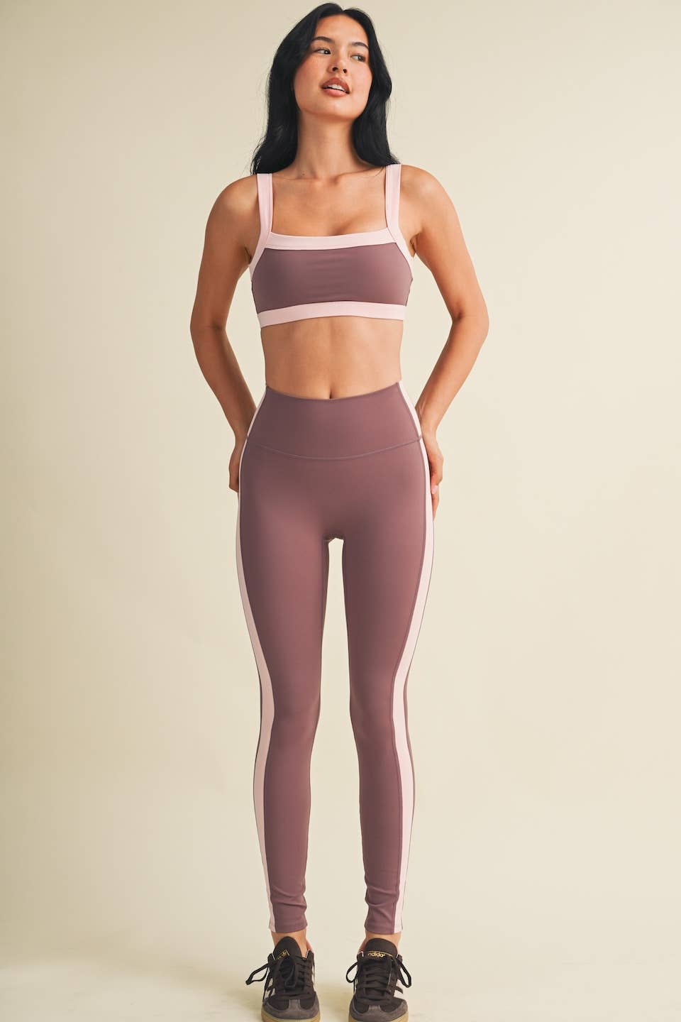 Contrast Block Sports Bra