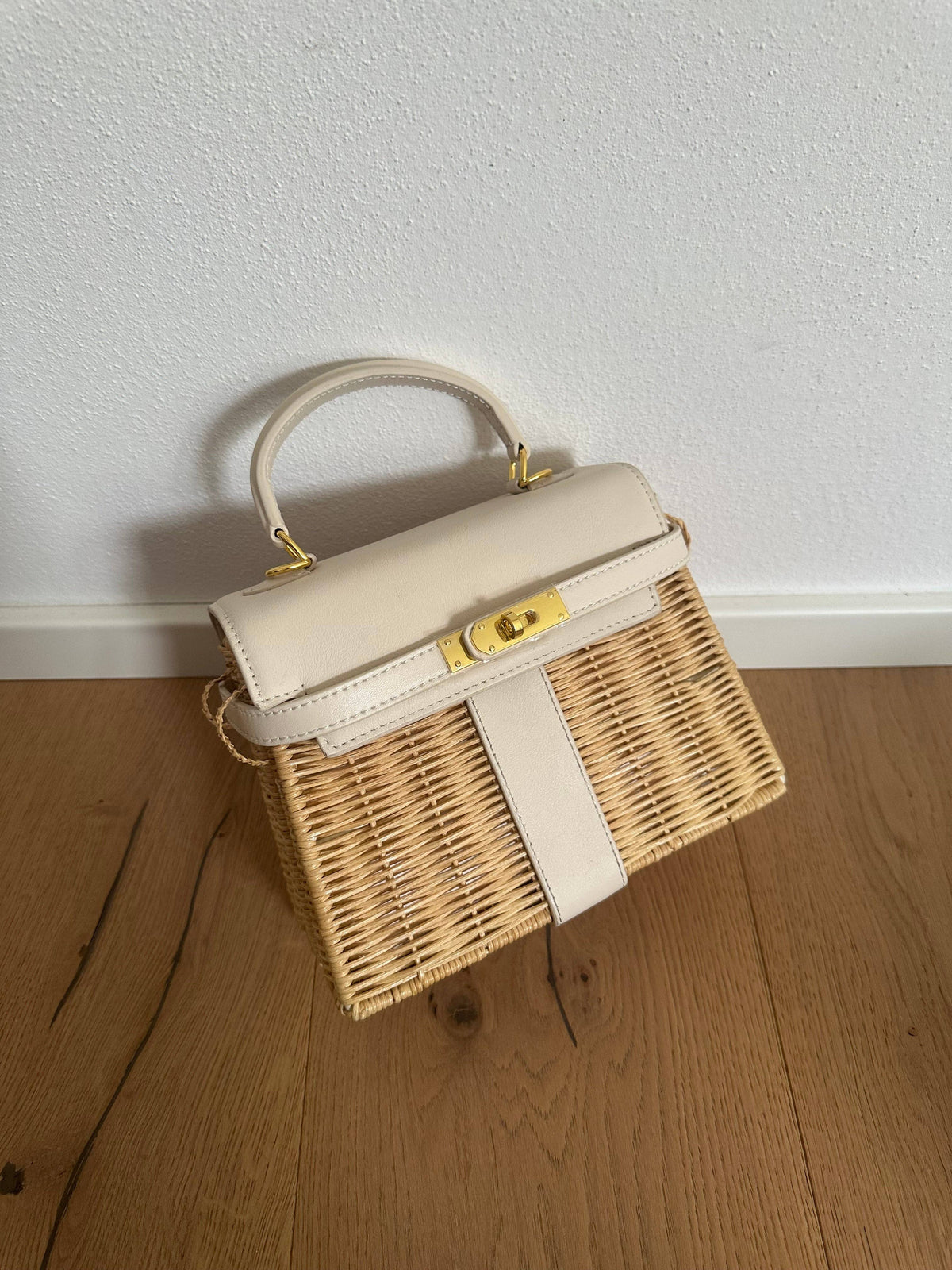 Wicker Mini Picnic Handbag