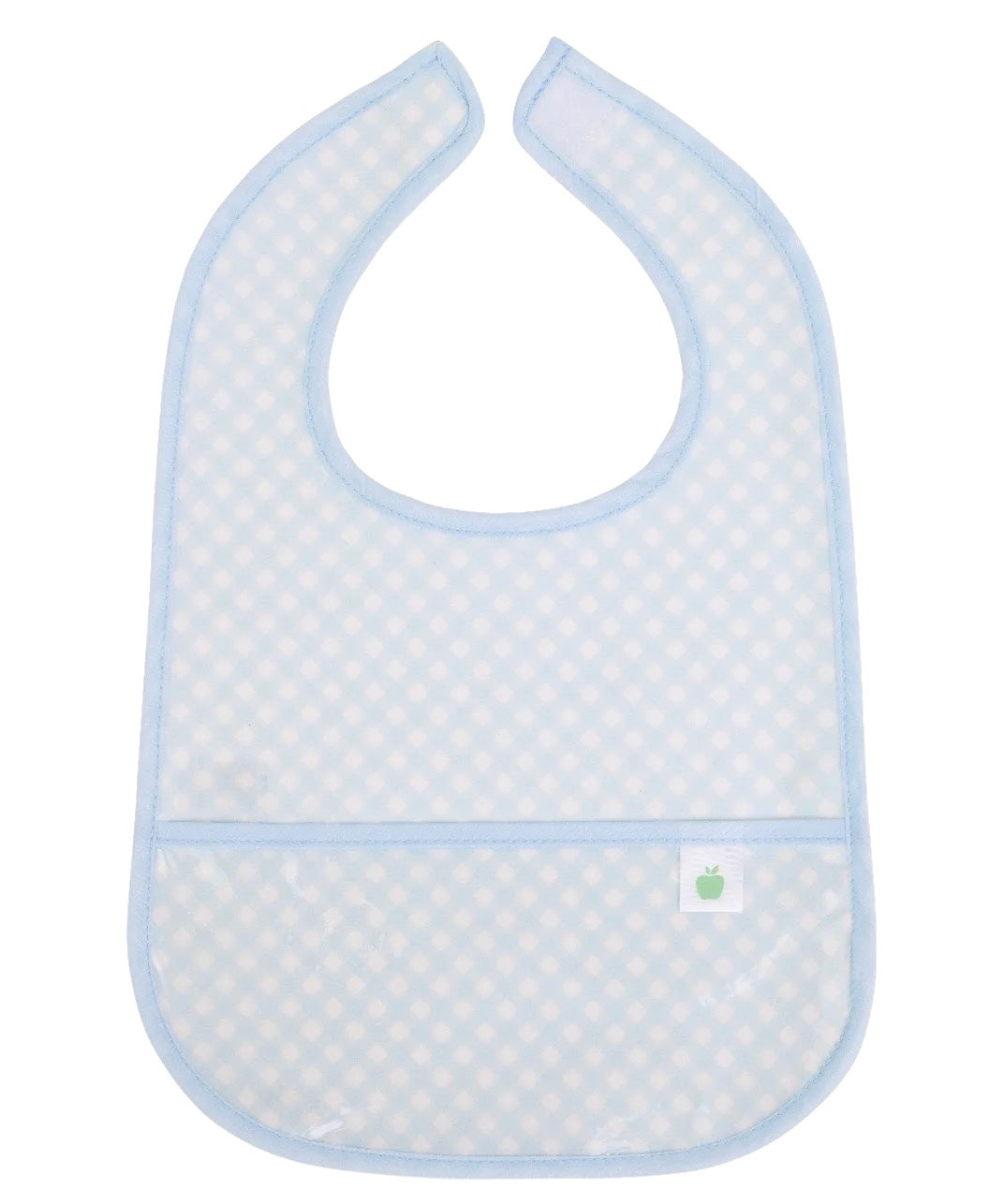 The Wipe It Bib in Blue Gingham