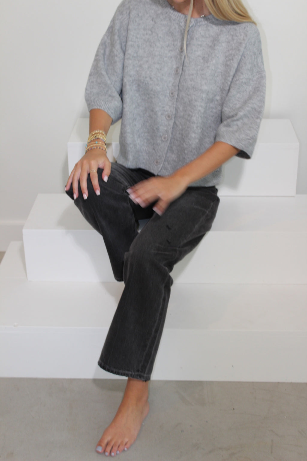 Pistola Lexi Mid Rise Bowed Straight Jean