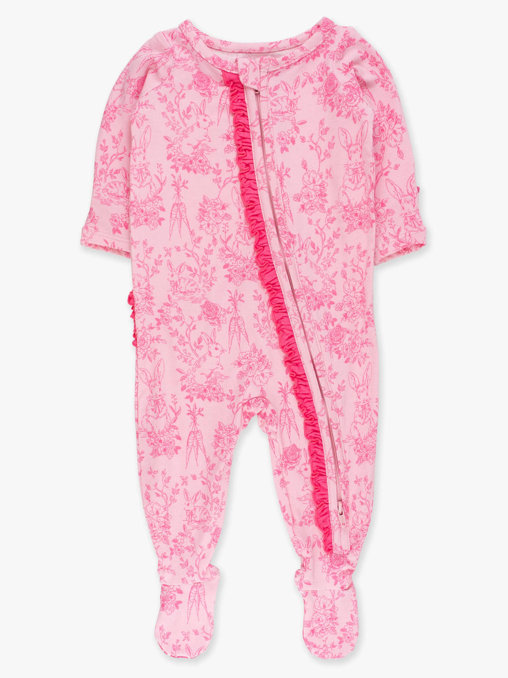 Cotton Pink Footed Onesie