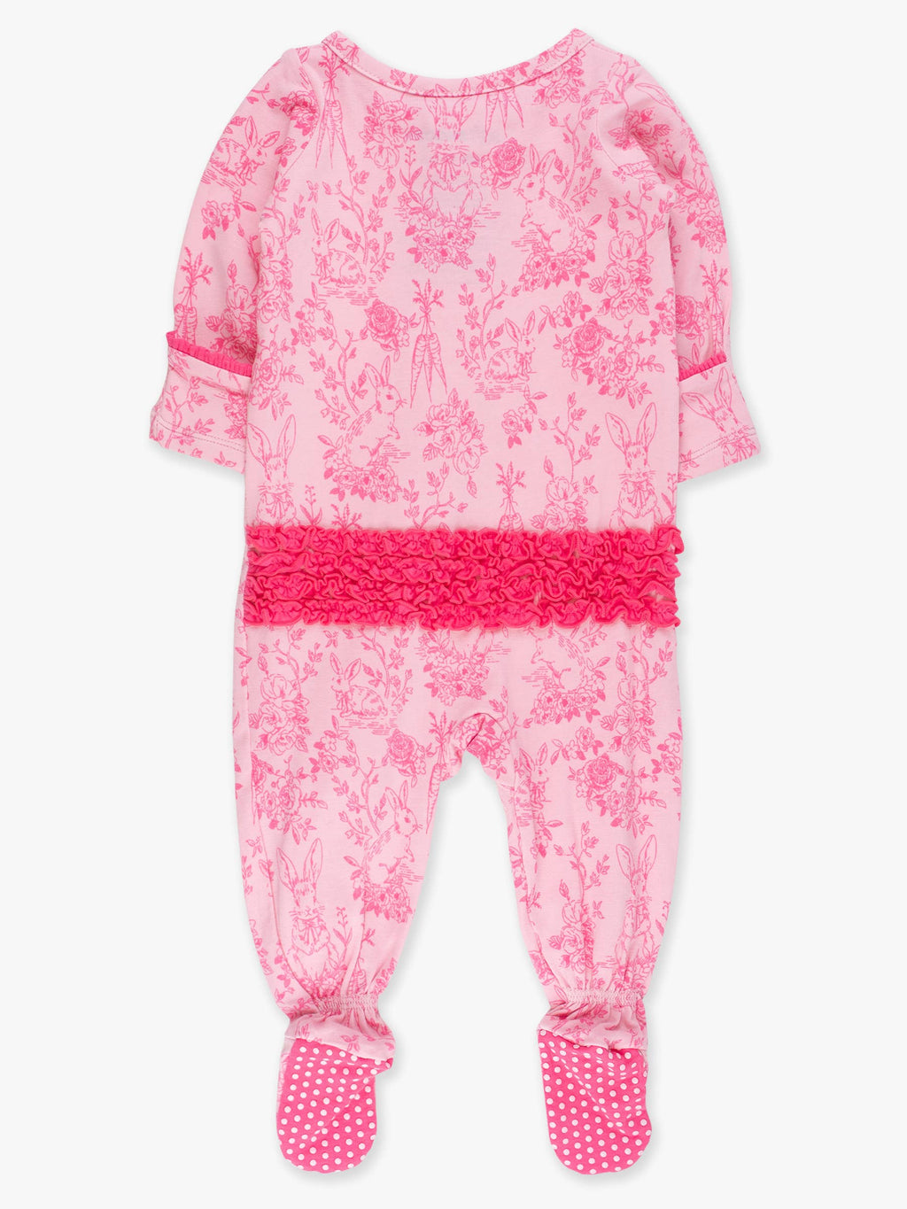 Cotton Pink Footed Onesie