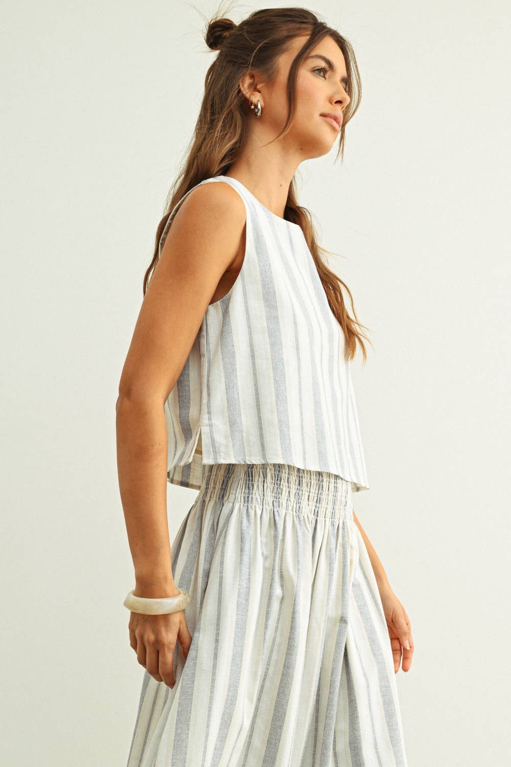 Striped Cropped Tank