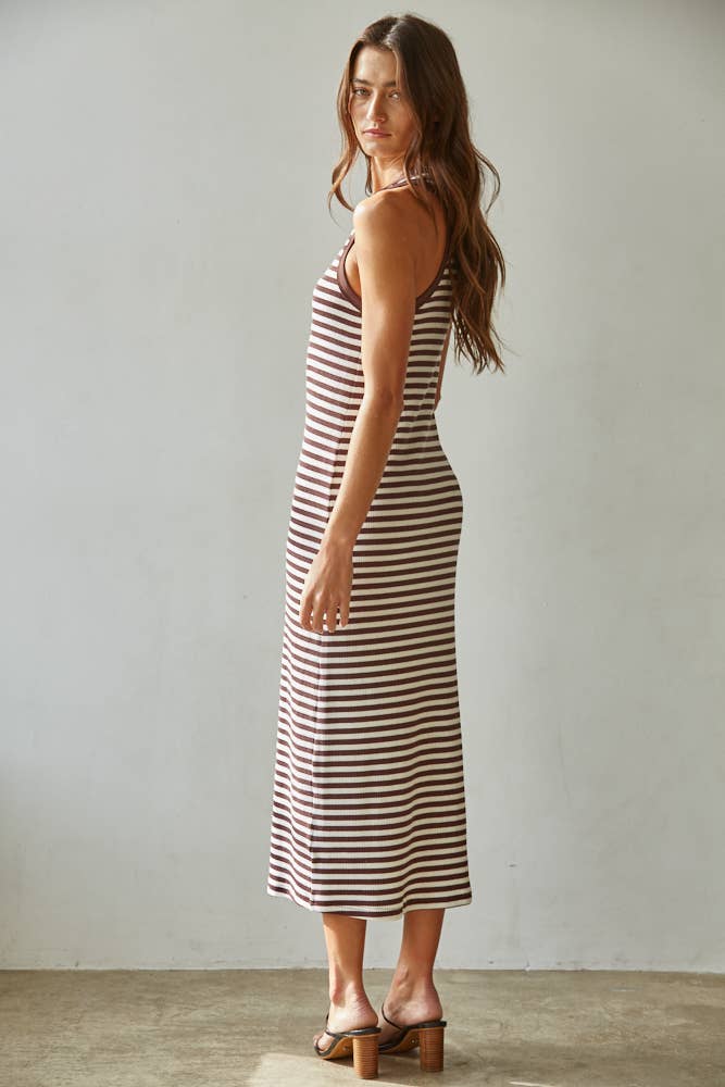 Ribbed Sleeveless Midi
