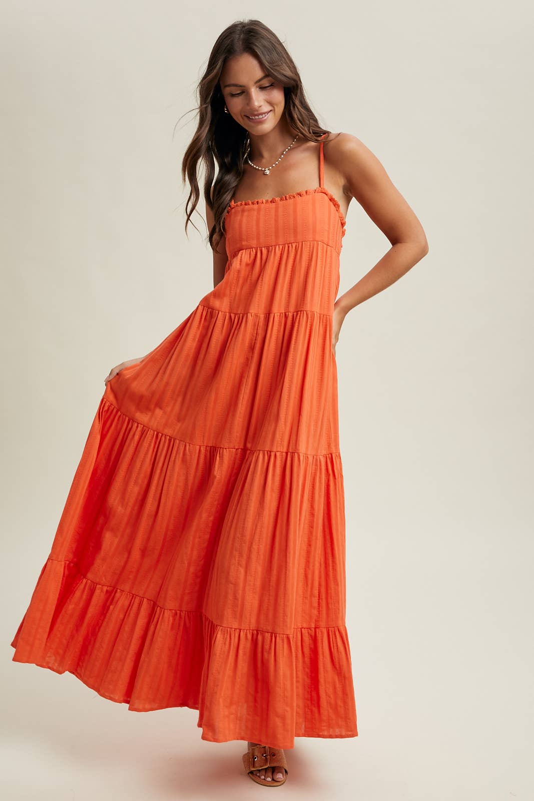 Open Back Maxi Dress