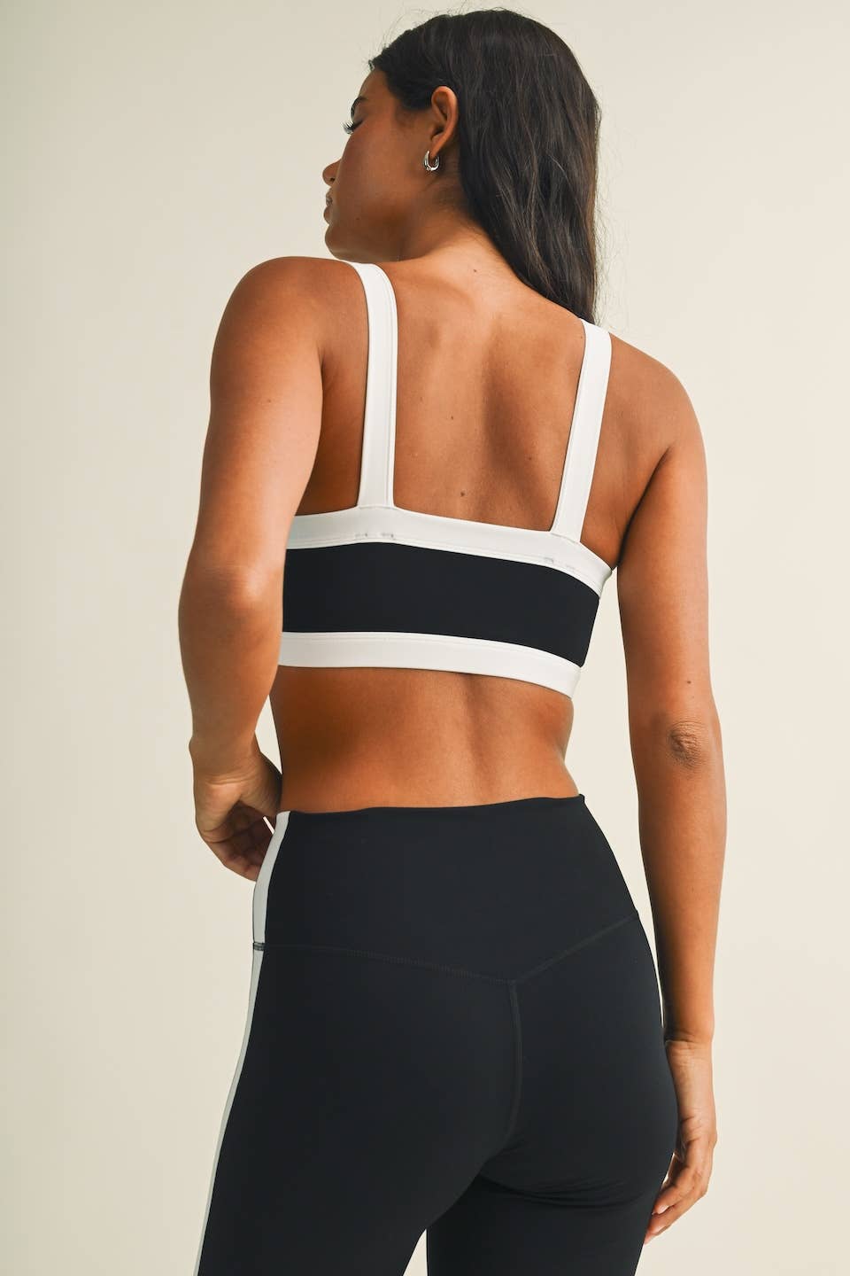 Contrast Block Sports Bra