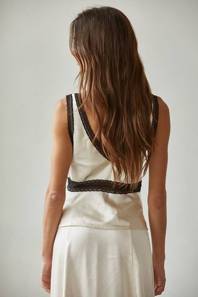 Tessa Lace Trim Tank