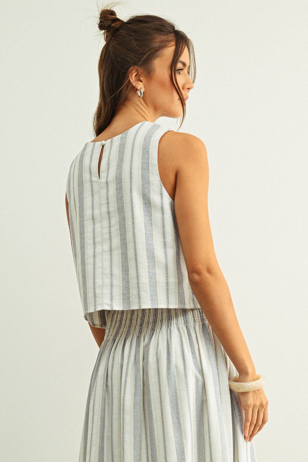 Striped Cropped Tank