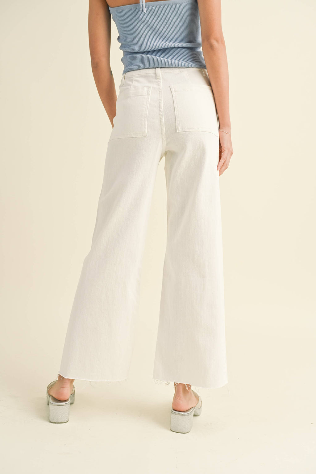 Wide Leg Denim Pants