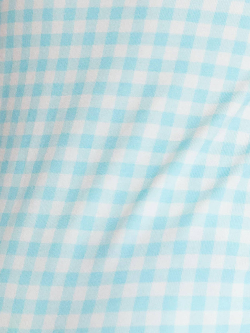 Blue Breeze Gingham Footed Onesie