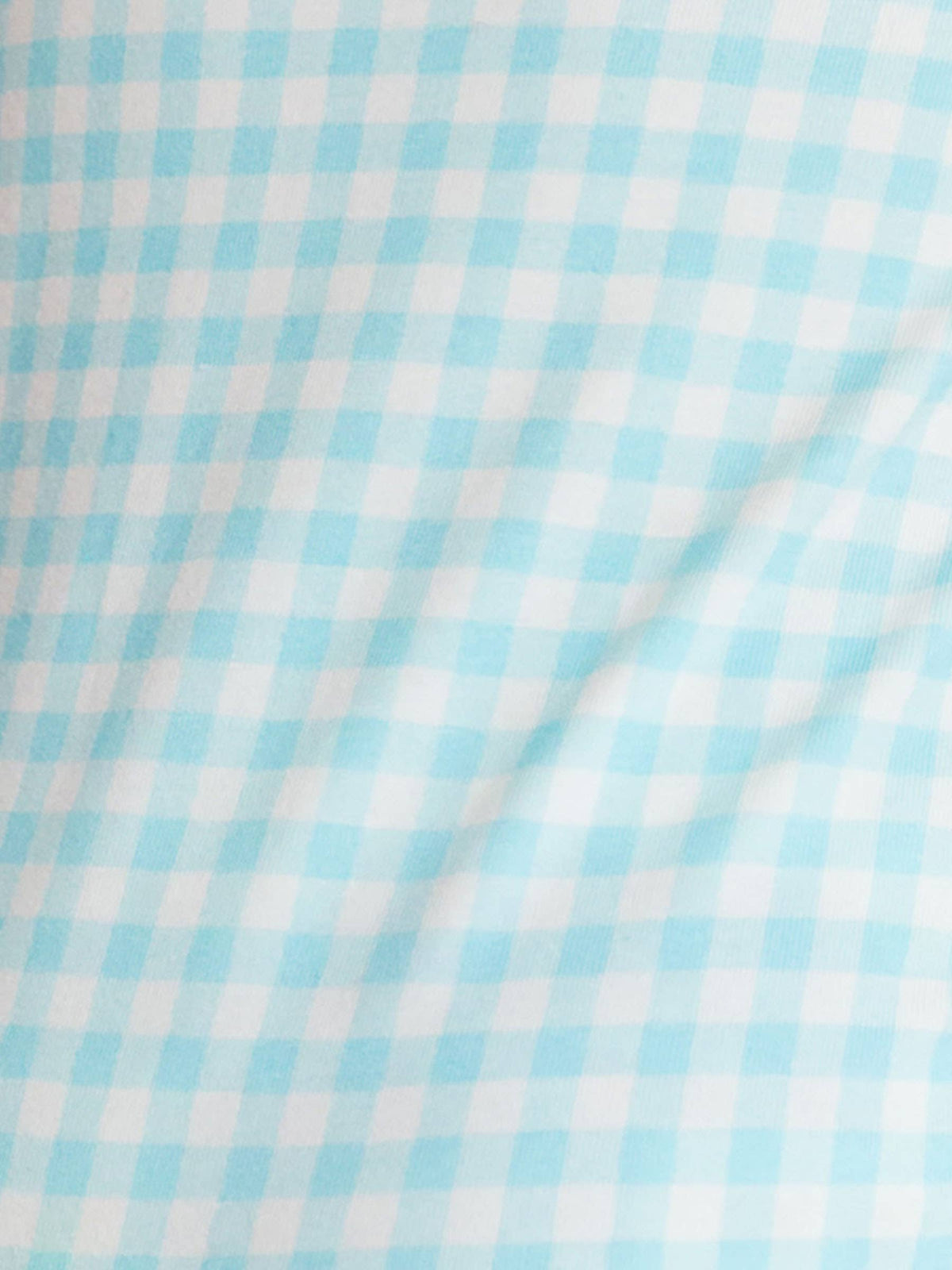 Blue Breeze Gingham Footed Onesie