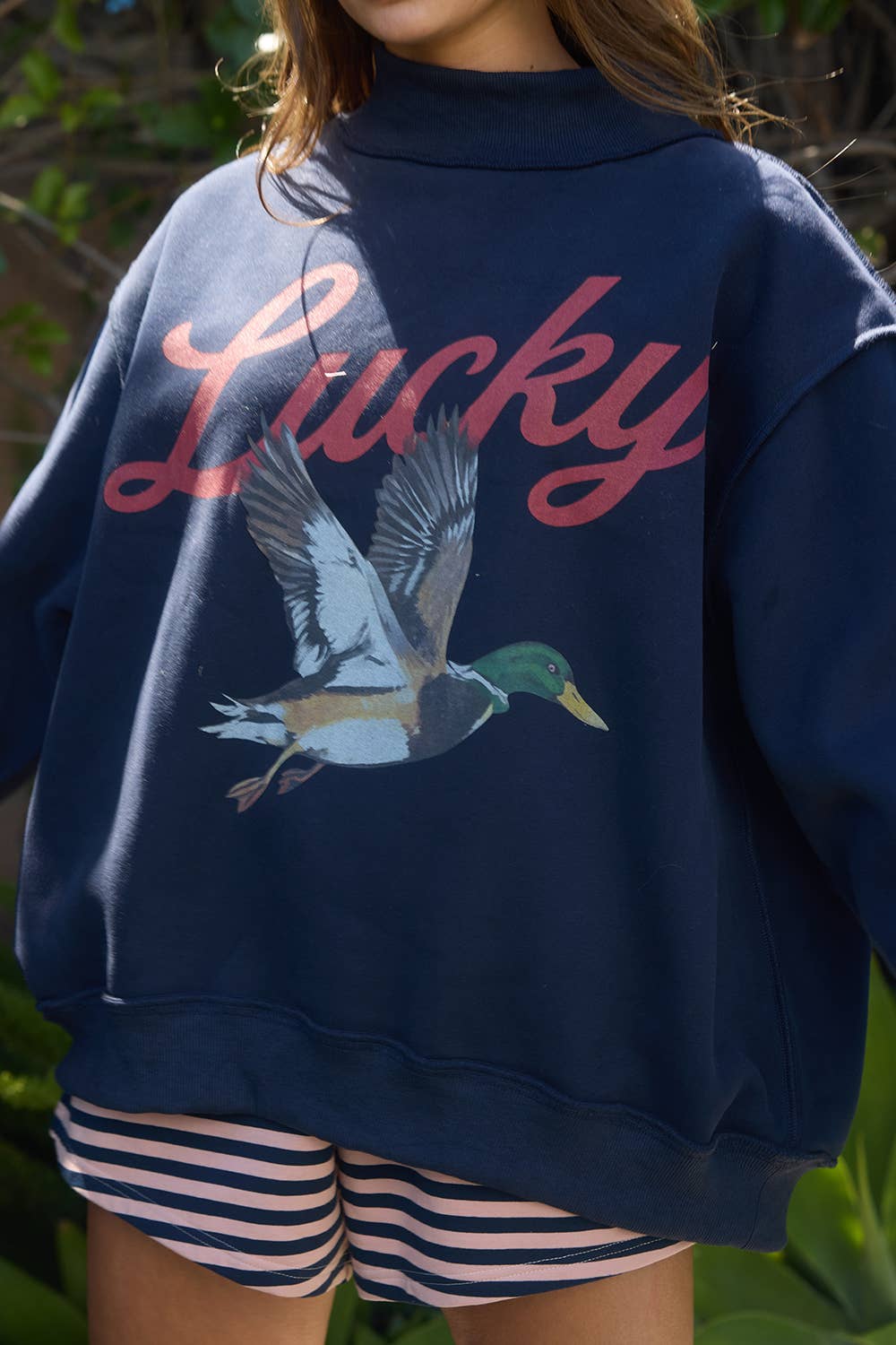Lucky & Mallard Mock Neck Sweatshirt