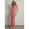 Striped Knit Maxi Dress