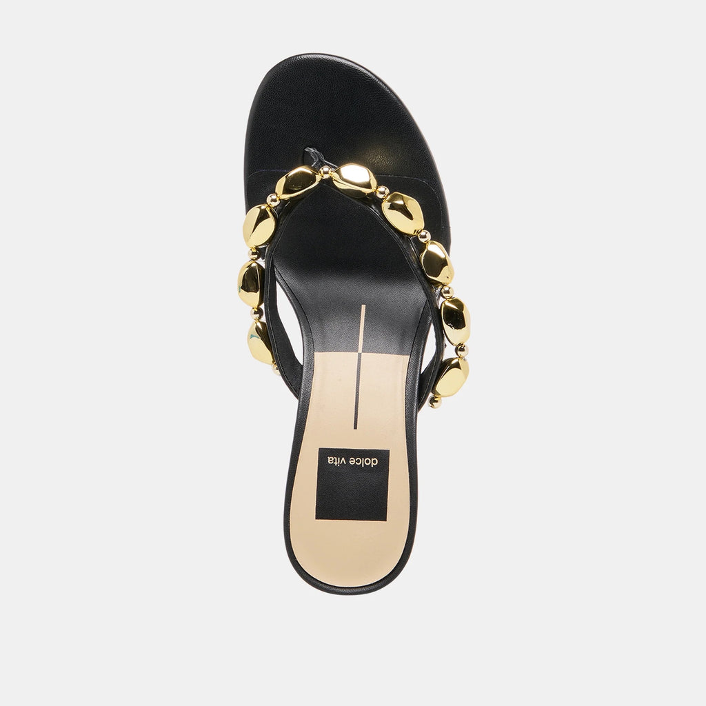 Daksie Heels - Black Leather