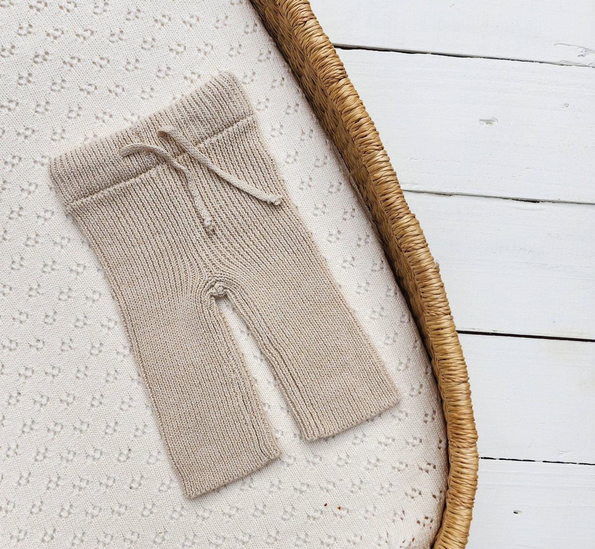 Knitted Straight Leg Pants