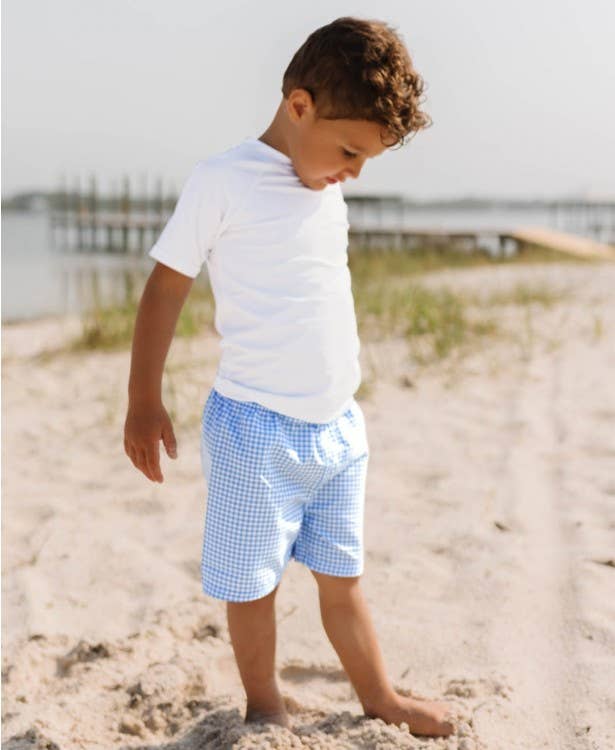 White Short Sleeve Swim Shirt