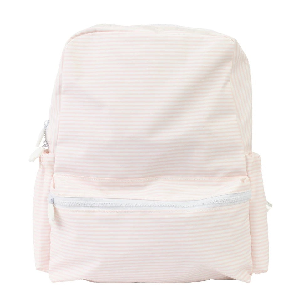 The Backpack in Pink Stripe - Large