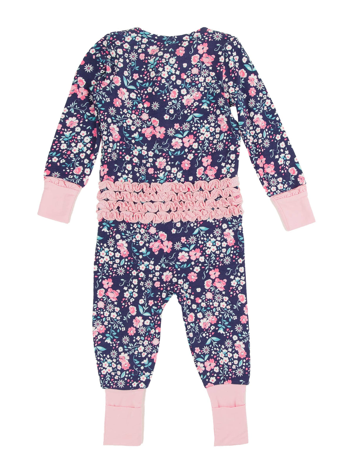 Dark Floral One Piece Footie