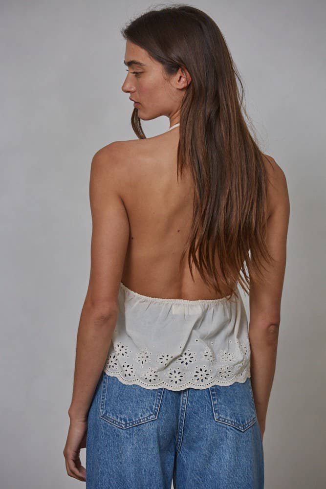 Halter V-Neck Top