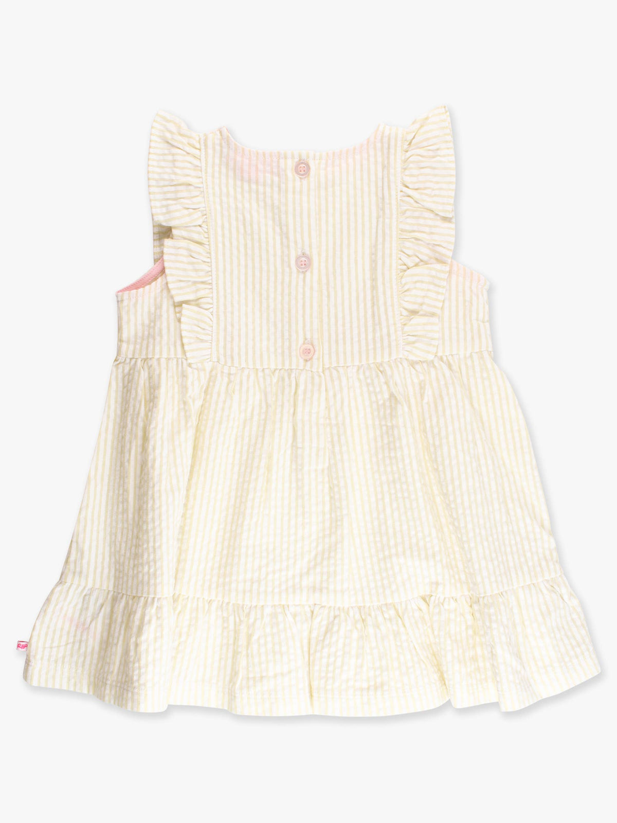 Banana Seersucker Bow Dress