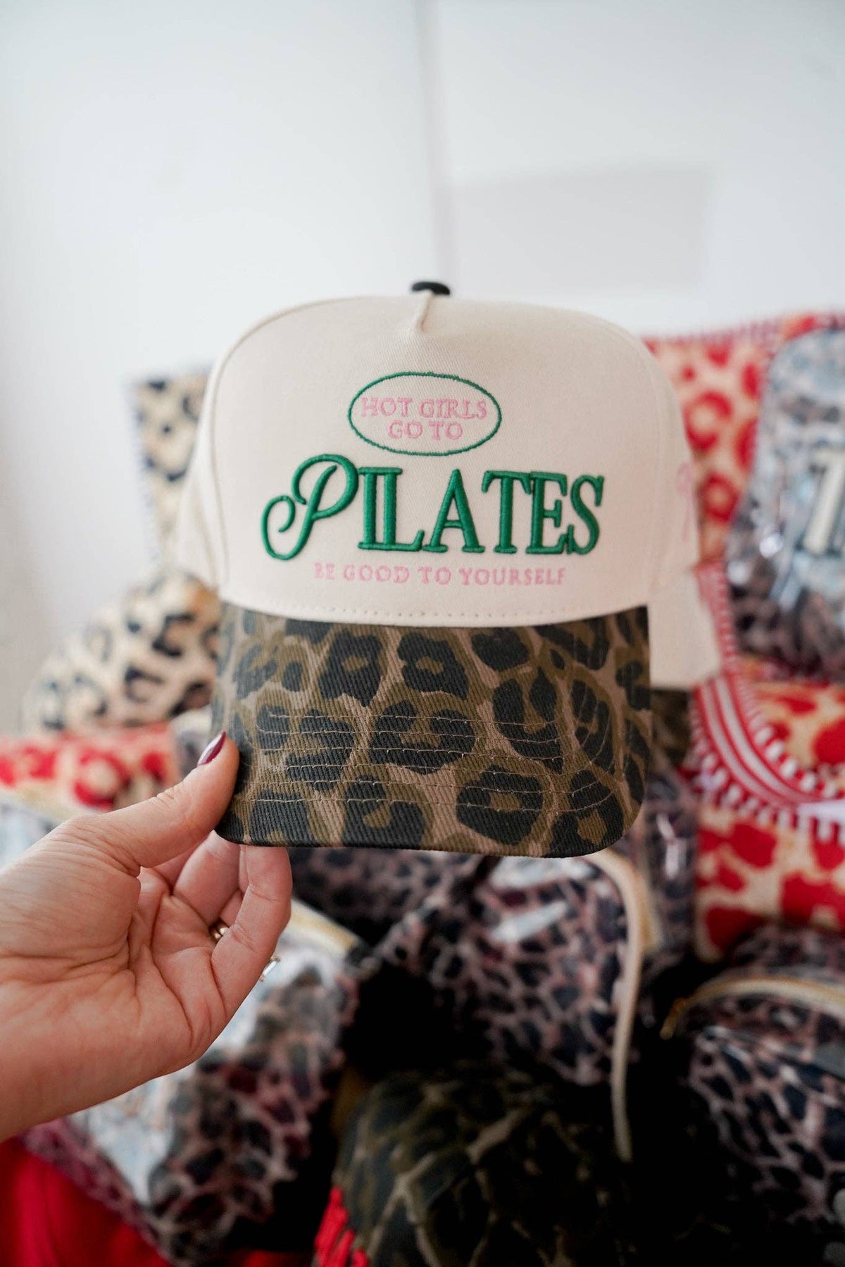 Hot Girls go to Pilates Leopard Hat