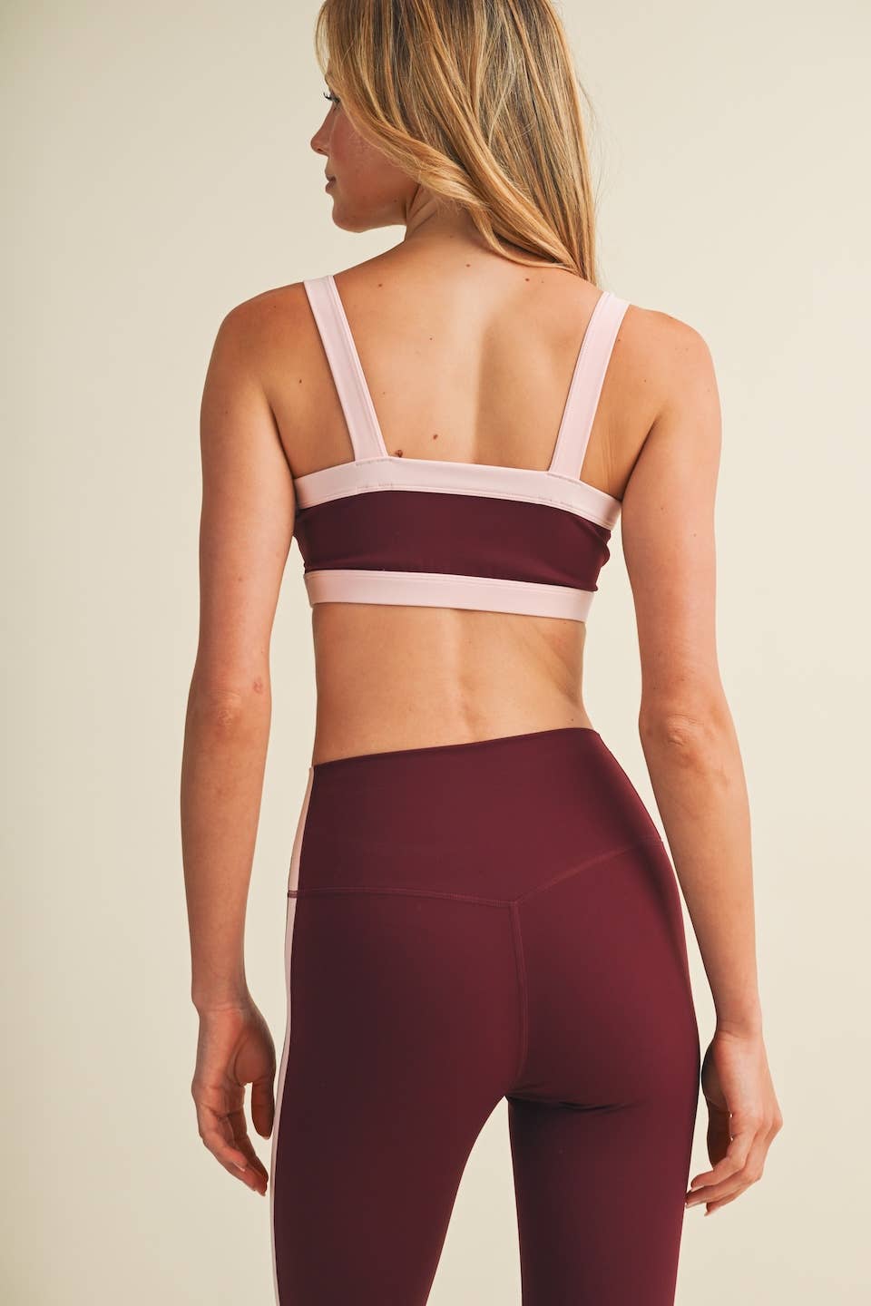 Contrast Block Sports Bra