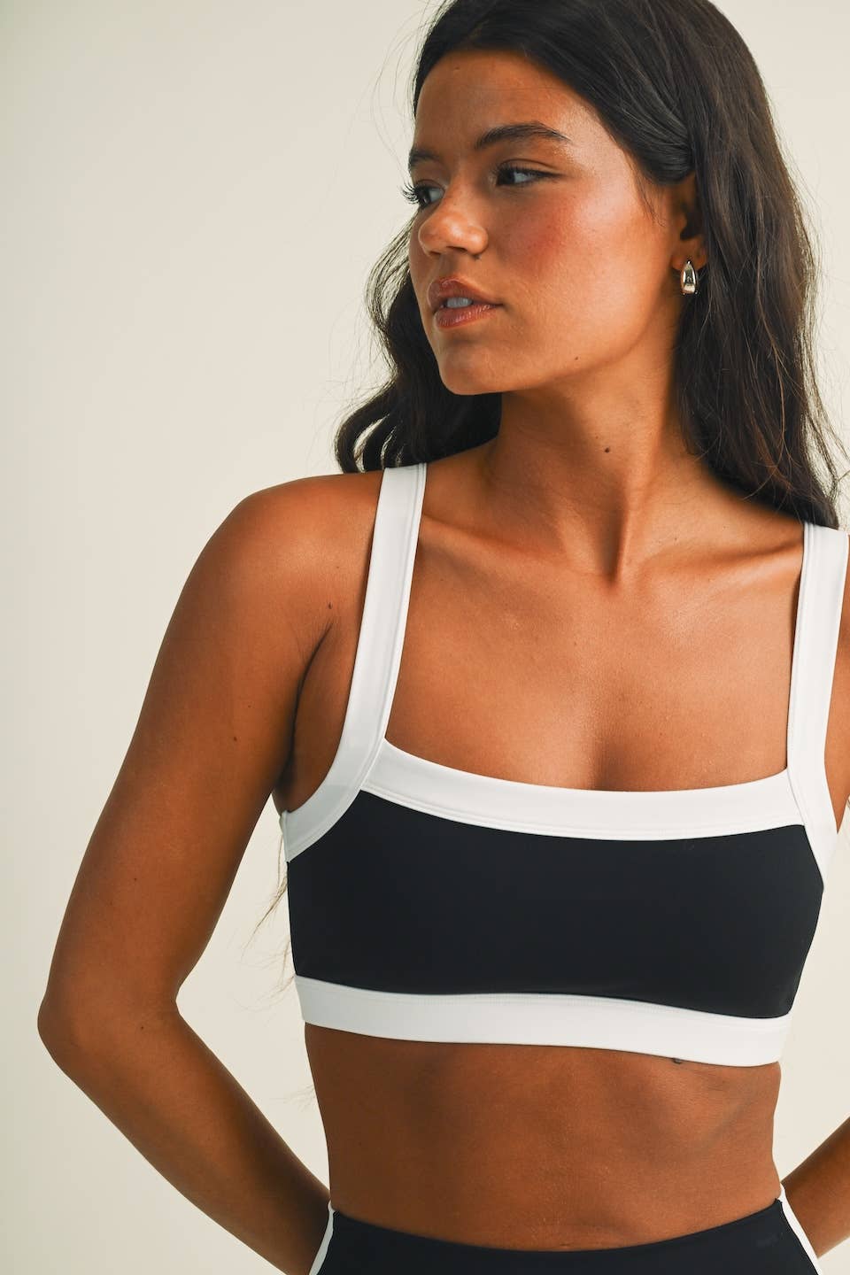 Contrast Block Sports Bra
