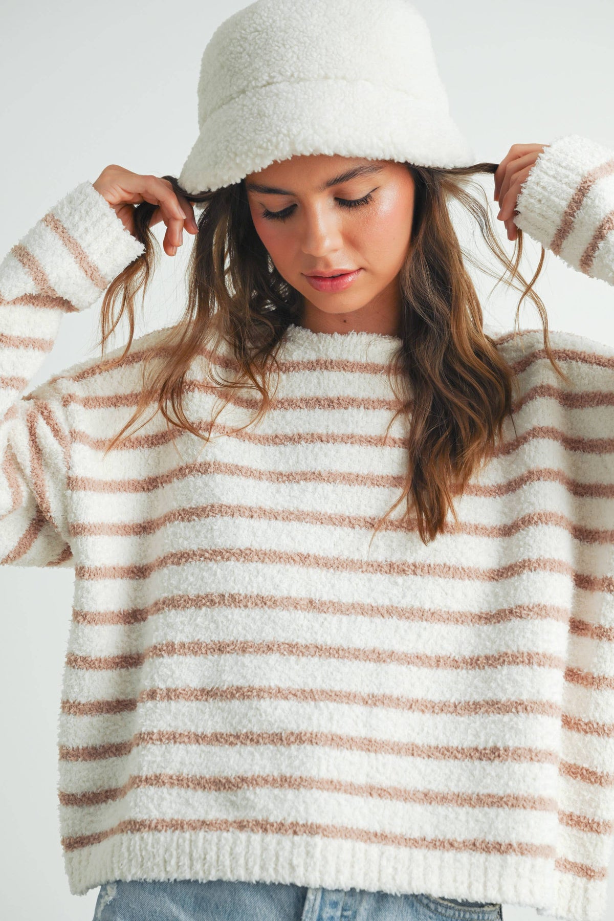 Basic Striped Knit Sweater