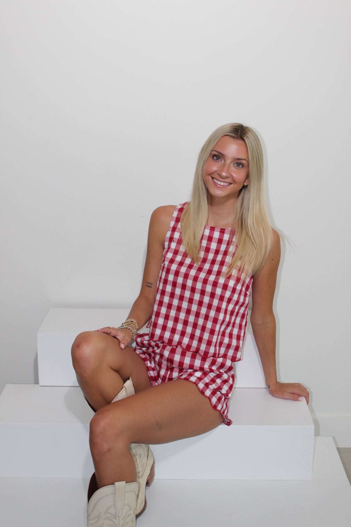 Scallop Hem Shorts