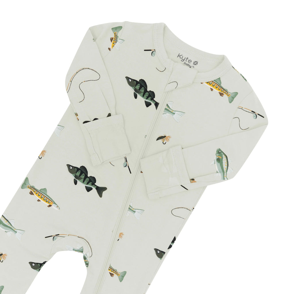 Zippered Romper in Fishing