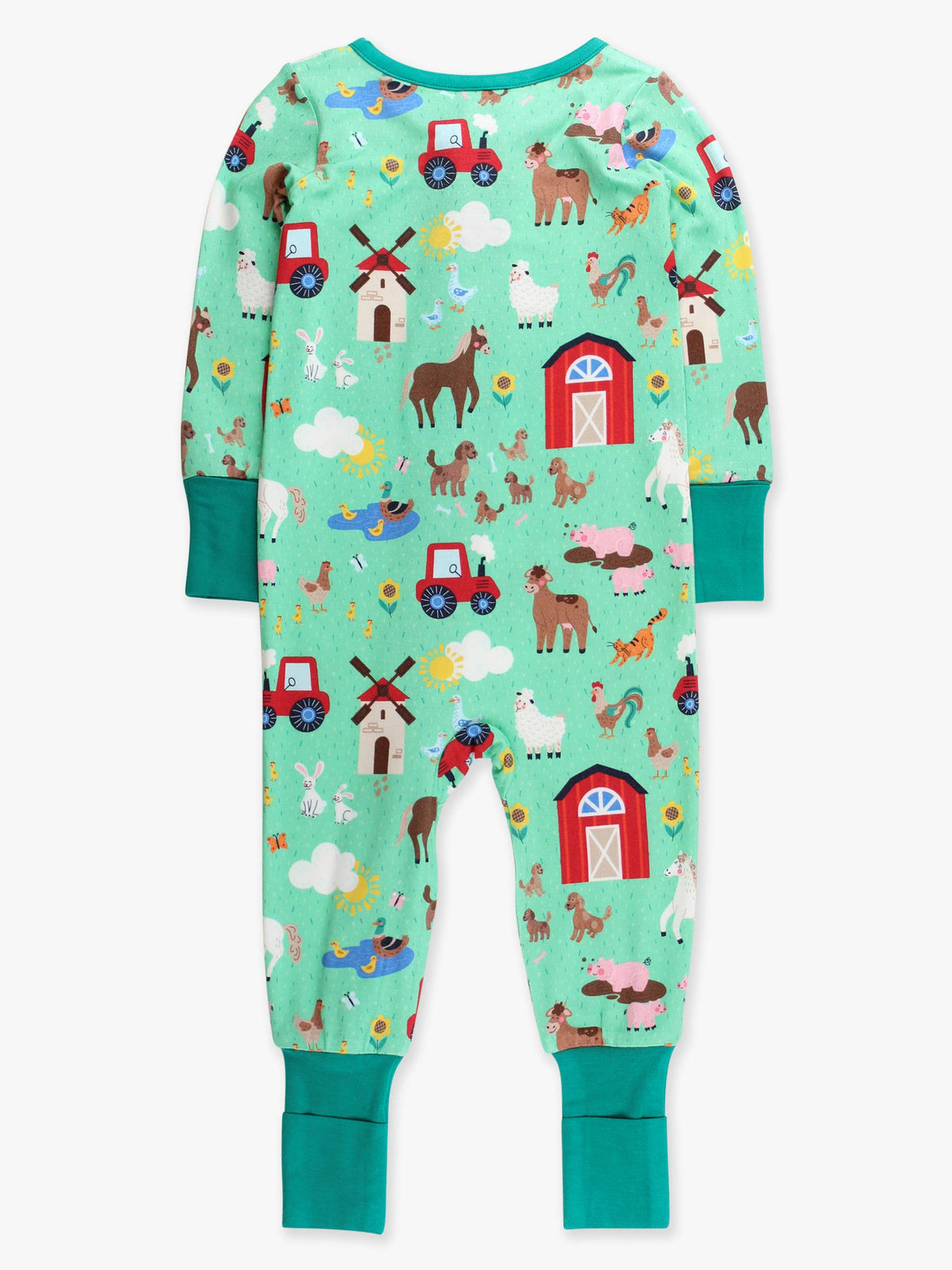 Farm Friends Footed Onesie