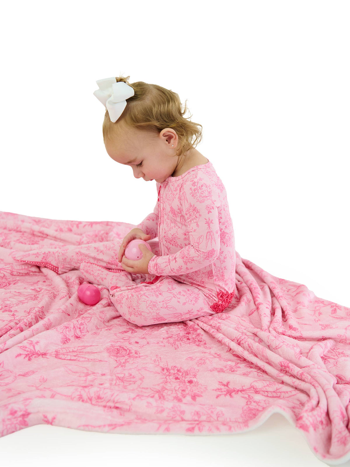 Cotton Pink Footed Onesie