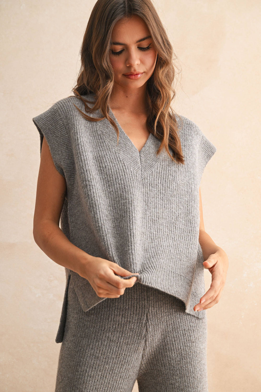 V-Neck Sweater Vest Top
