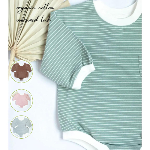 Striped Bubble Romper