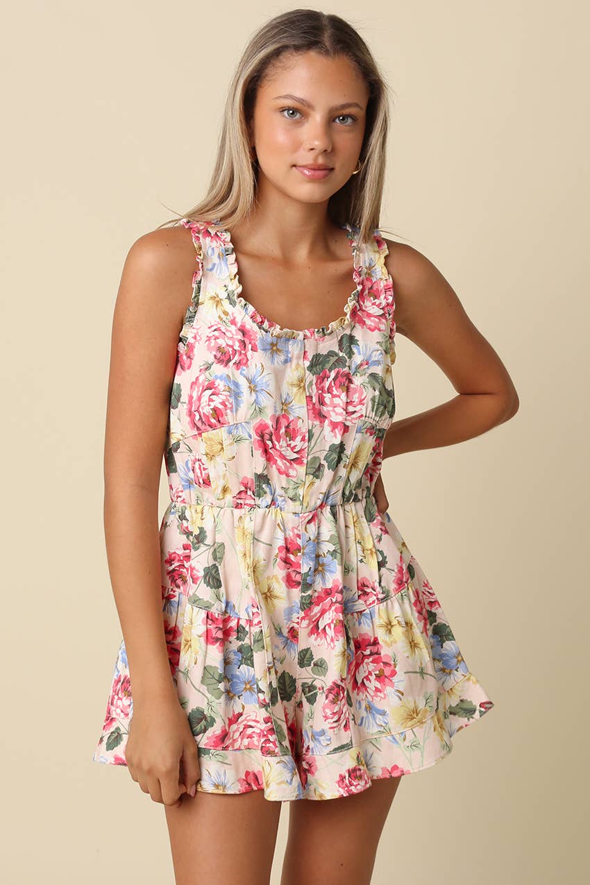 Blair Garden Open-Back Romper