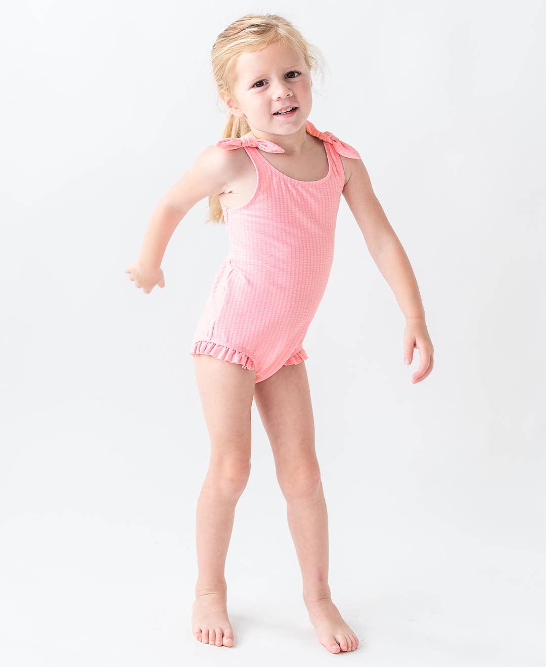 Pink Tie One Piece Swimsuit