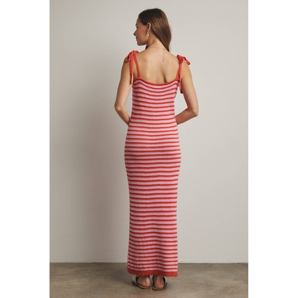 Striped Knit Maxi Dress