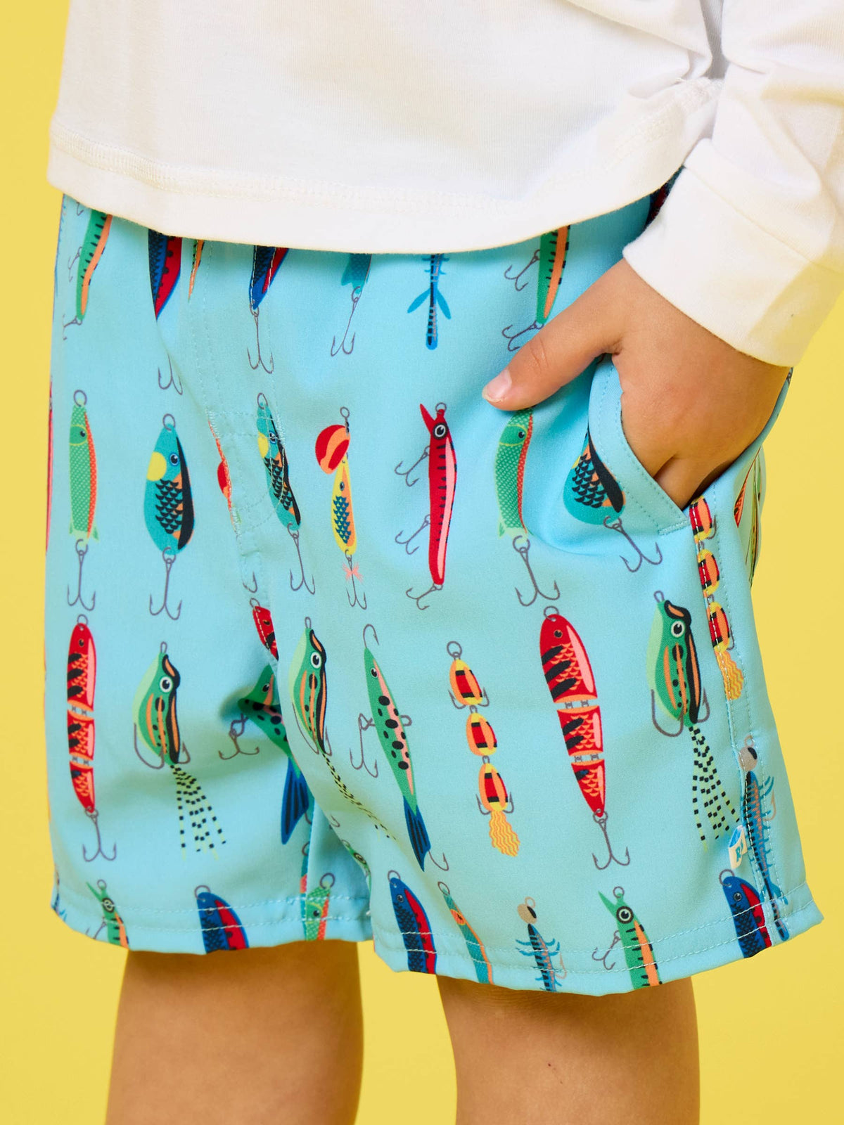 Boys Gone Fishin Performance Hybrid Swim Trunks